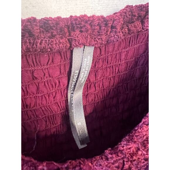 by anthropologie top size SM Marron knit chanelle cropped - Picture 4 of 5